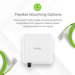 ZYXEL NWA3550 Outdoor Business WLAN Access Point | CCAGLP0370T8 | Betrouwbare outdoor WiFi-oplossing voor zakelijke toepassingen