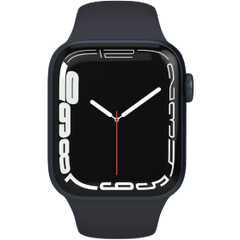 Apple Watch Series 7 45 mm in acciaio inox nero Ricondizionato | 4G con cinturino sportivo nero | 1 anno di garanzia | Accessori