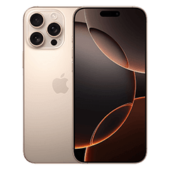 Apple iPhone 16 Pro Max 256 GB Refurbished | Desert Titanium | 1-year Warranty | Accessories
