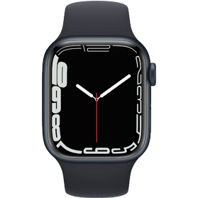 Apple Watch Series 7 45mm Refurbished | Zwart RVS | 4G met Sportbandje | 1 Jaar Garantie | Accessoires