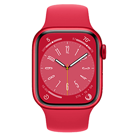 Apple Watch Series 8 45mm Rood Refurbished | Wifi | 1 jaar Garantie | Accessoires