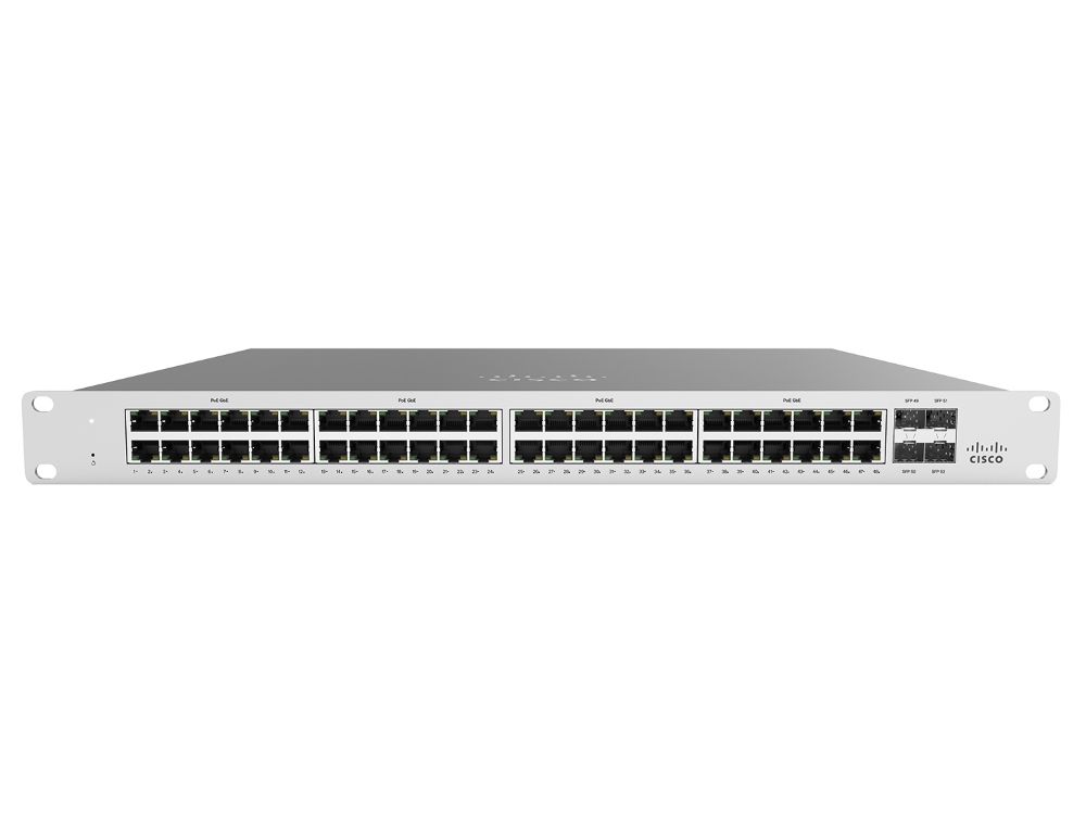 CISCO MS120-48LP | Refurbished | 48x GigE | 370W PoE | L2 Switch | 1 jaar Garantie
