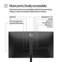 HP S5 Pro 527pq Refurbished | 27" IPS QuadHD Monitor | 2560x1440 | HDMI/DP/VESA | 12M Garantie